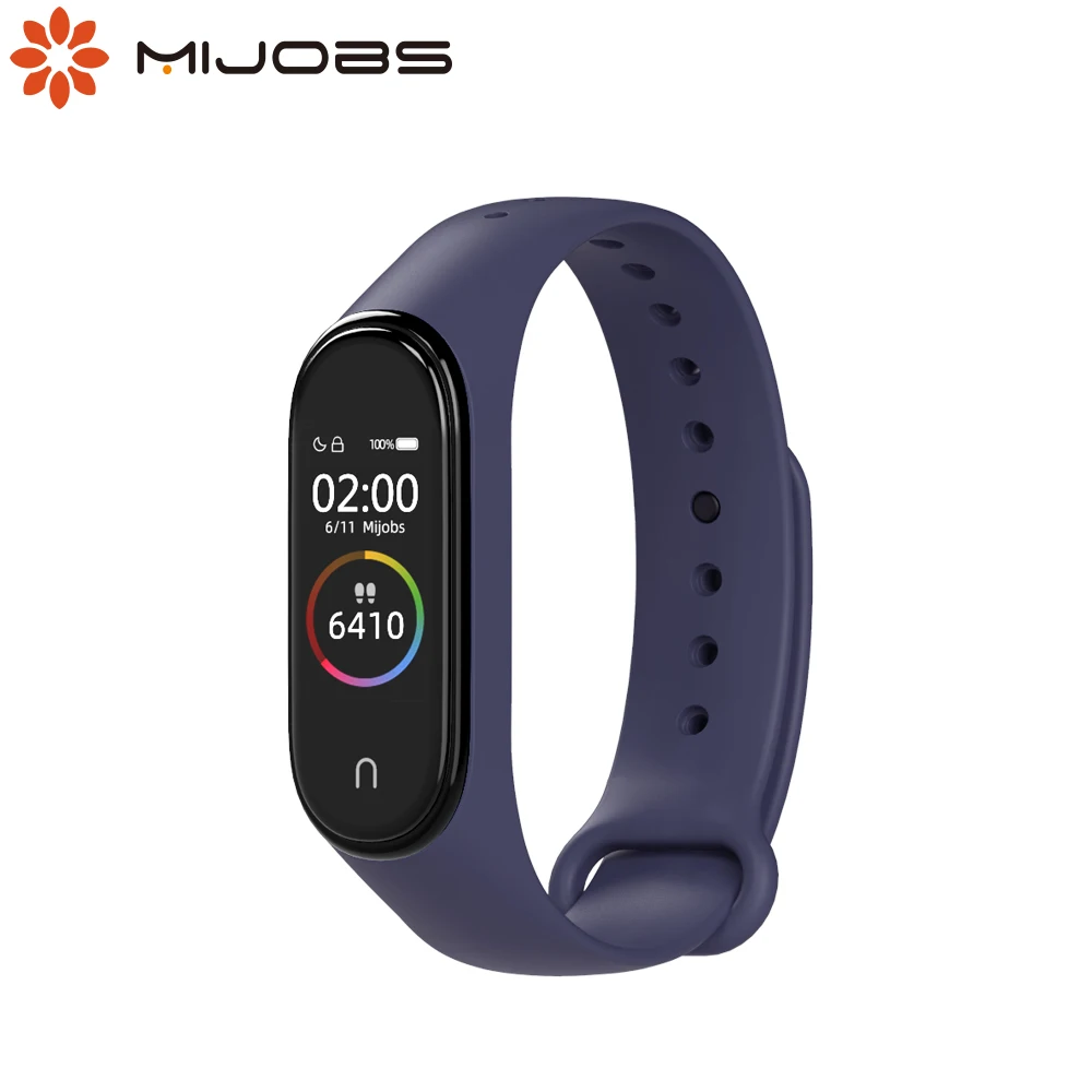 Ремешок для смарт-часов Xiaomi Mi Band 4 3 силиконовый цветной браслет на запястье Miband