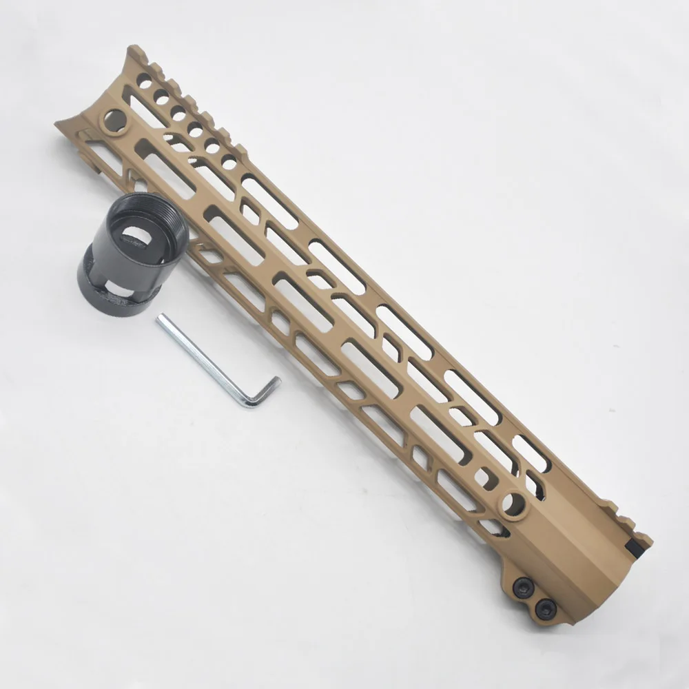 Aplus 12 ''дюймовый M-lok зажимной стиль Handguard Rail Free Float Mount system алюминиевый Ultraligh дизайн Fit. 223/5. 56 Tan печатных