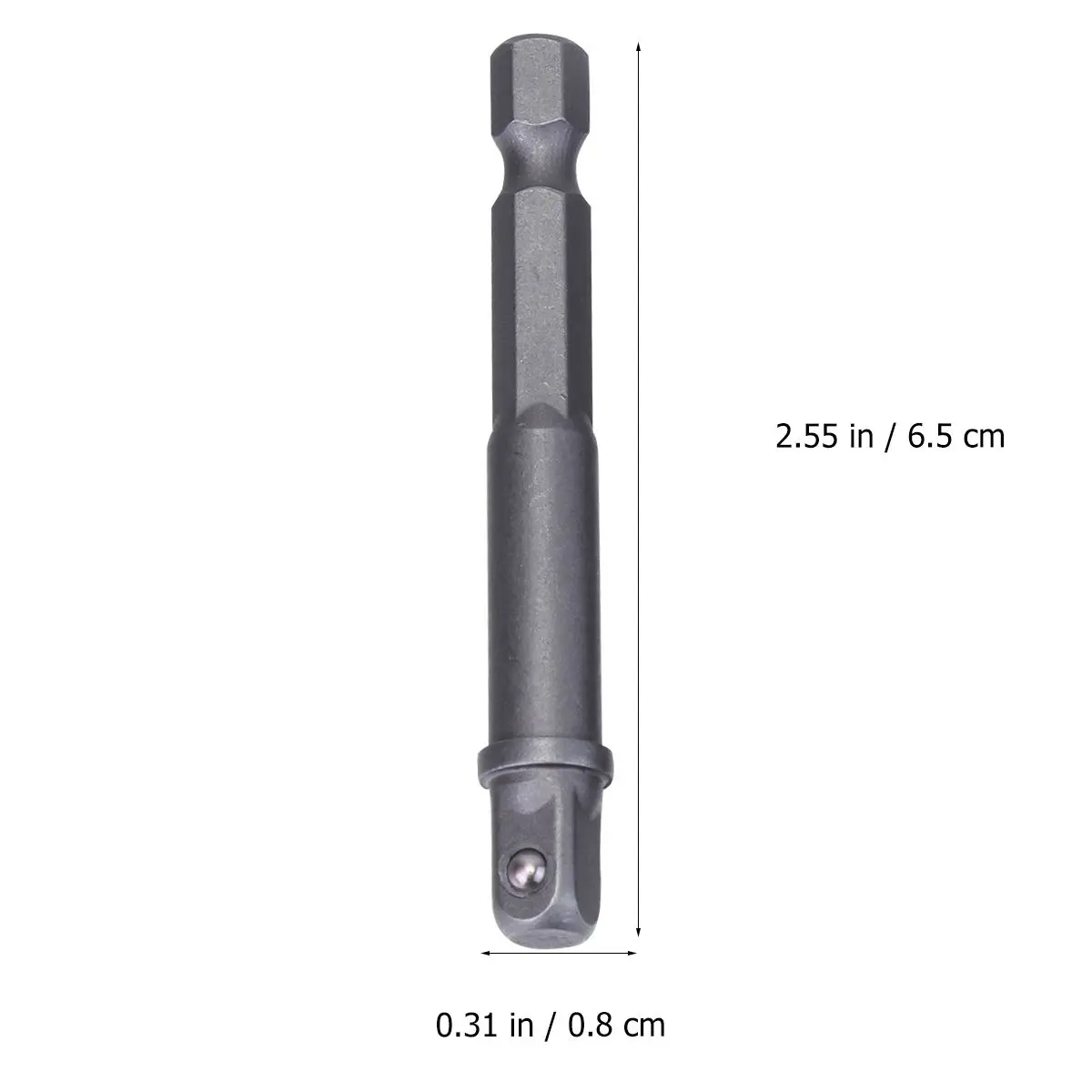 

5pcs 1/4 Inch 6.35mm Hexagonal Shank Square Head Socket Extension Bar Connecting Rod Sleeve Hex Universal Sleeve Connecting Rod