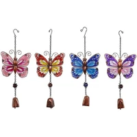 4pcs butterfly wind chimes hanging decorations for mobile garden home garden decoration crafts of outdoor yard gift