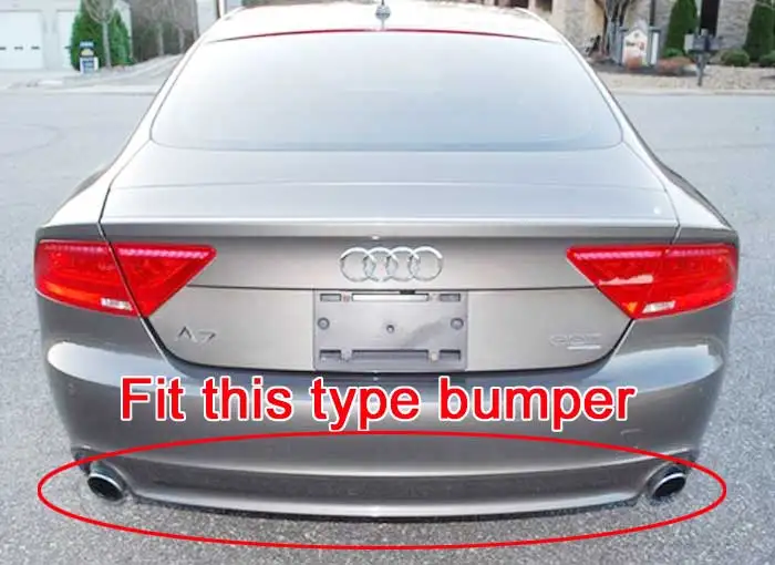 Задний диффузор из углеродного волокна MTM подходит для бампера Audi A7 Non Sline 2011 2014 A044|