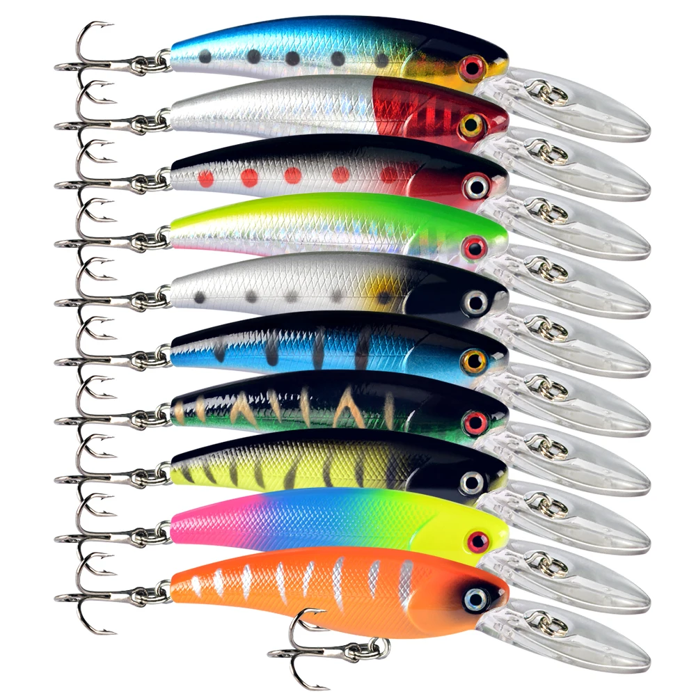 Рыболовная приманка Реалистичная Рыба Гольян кренкбейт 10 цветов воблеры