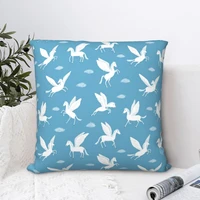 pegasus pattern square pillowcase cushion cover spoof zip home decorative room nordic 4545cm