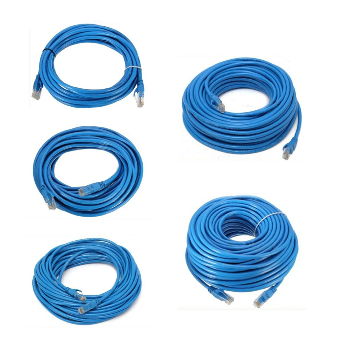 Плоский CAT6 Ethernet 100 м/1000 Мбит/с патч кабель сети RJ45 PLAT в 5 м до 50 мДлина: Cat6|Кабели