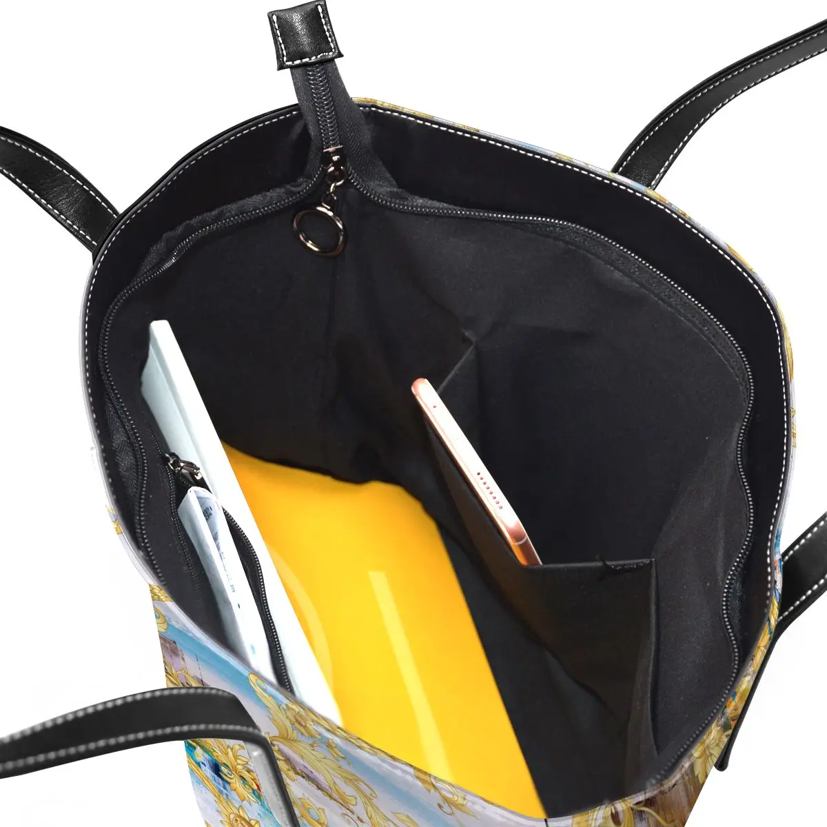 

Fashion Women Luxury Shoulder Bag Lady Large PU Girl Friend Handbags Tote Custom Bags Europen Golden Flower Prints Drop Shipping