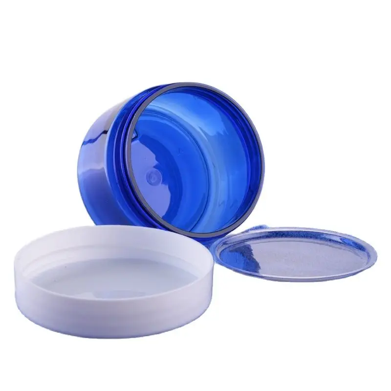 Синий пластиковый флакон для домашних животных 100 г/крем/горшок с несколькими