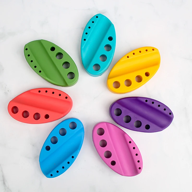 

7 colors Silicone Tattoo Ink Cups Caps Pen Holder Stand For Permanent Makeup Microblading Pigment Ink Holder Tattoo Accessories