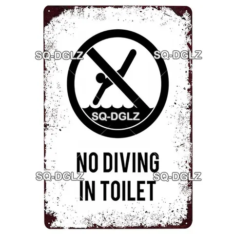 [SQ-DGLZ] металлический знак для ванной комнаты, винтажная металлическая табличка, индикаторные пластины, декор для паба, бара, домашнего декора, жестяные знаки предупредительный плакат