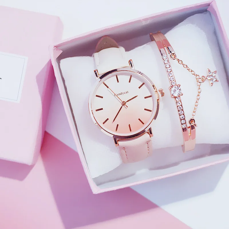 

2019 Women's Watch Modern Fashion women Quartz wristwatch student Leather Ladies Bracelet Luxury Watch Casual Relogio femenino