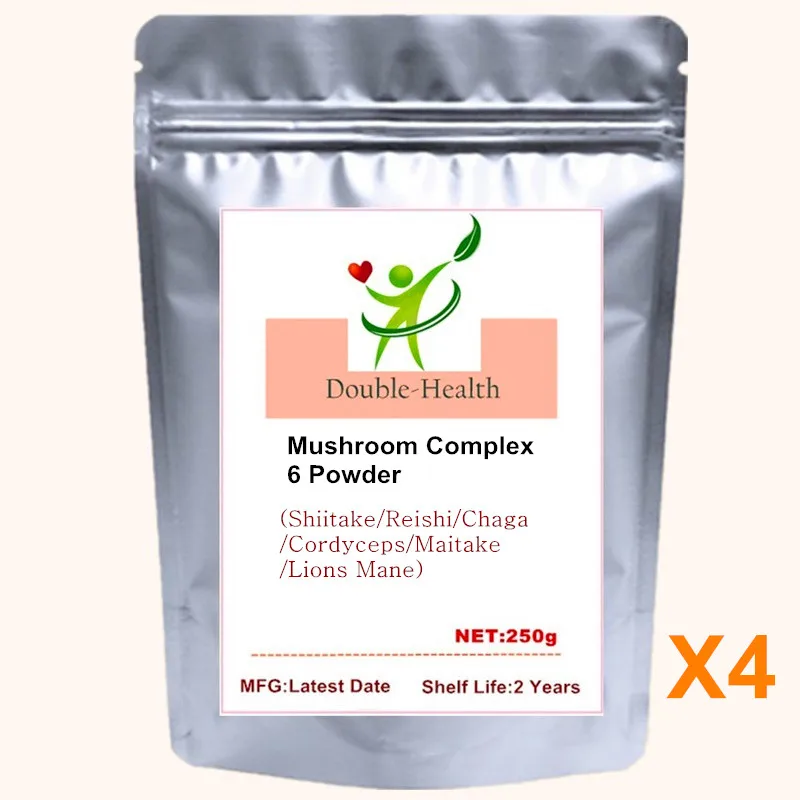 

Mushroom Complex 6 Powder Shiitake/Reishi/Chaga /Cordyceps/Maitake/Lions Mane 50% Polysaccharides