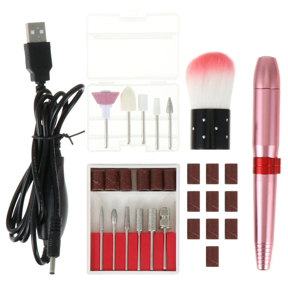 

Rechargeable Portable Nail Drill Machine Electric Nail File Manicure Machine Set