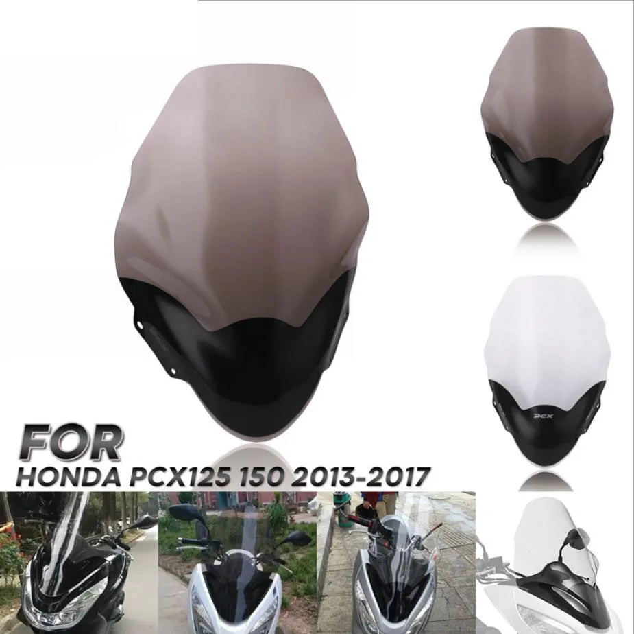 

For Honda PCX 125 150 PCX125 PCX150 2013-2017 Windscreen Windshield Wind Deflector Screen Shield Parabrisas Scooter Accessories