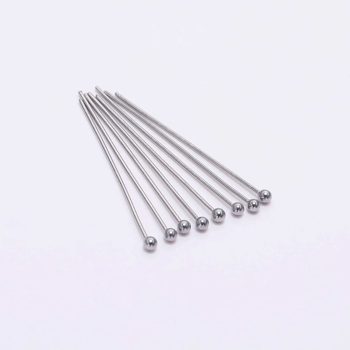

Never allergic 100pcs/Lot 15-50 mm Stainless Steel Ball Pins Findings Ball Head Pins For Jewelry Making DIY Supplies Accessories