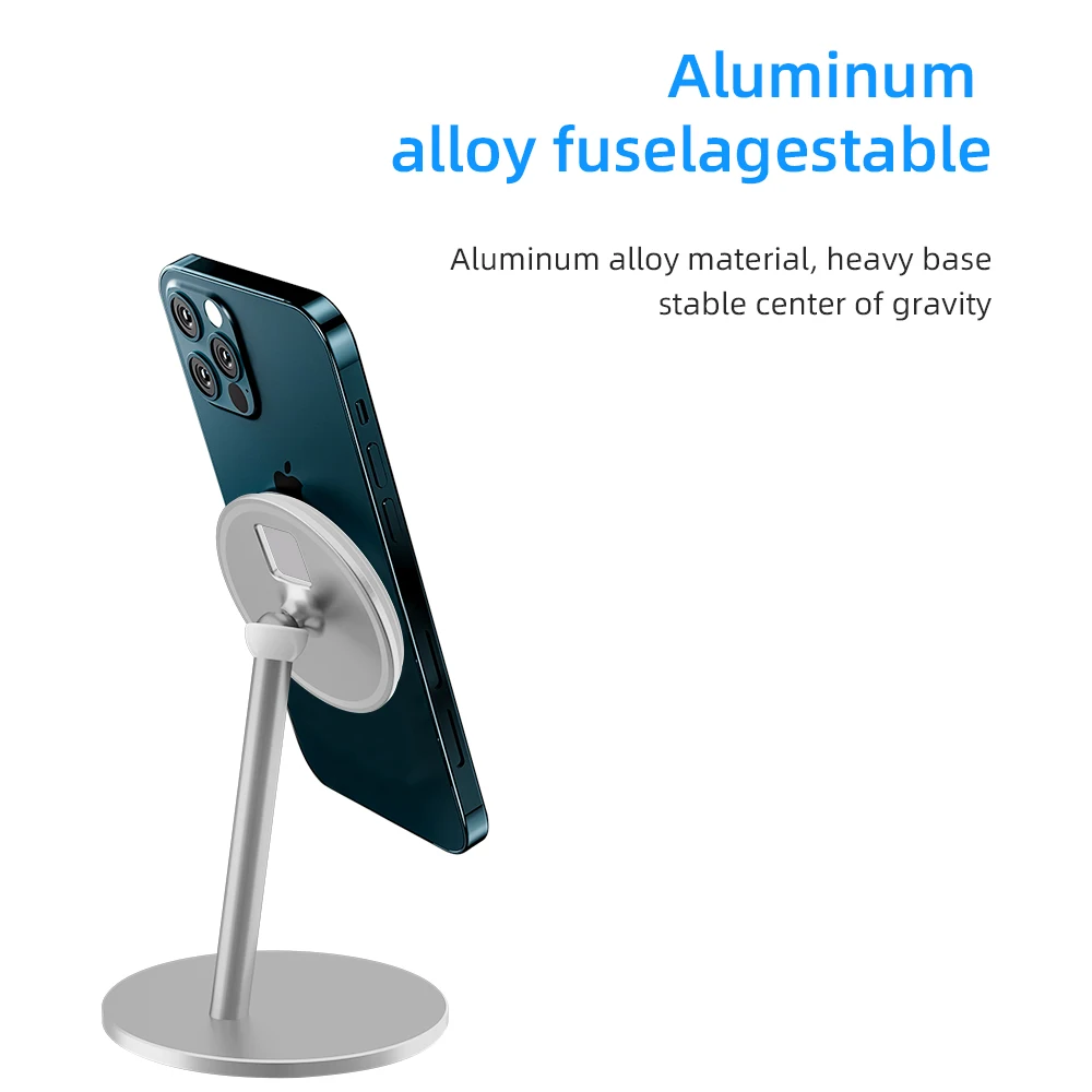 phone holder for magsafe charger desk rotation magnetic stand angle macsafe cradle bracket support for iphone 12 13 pro max mini free global shipping