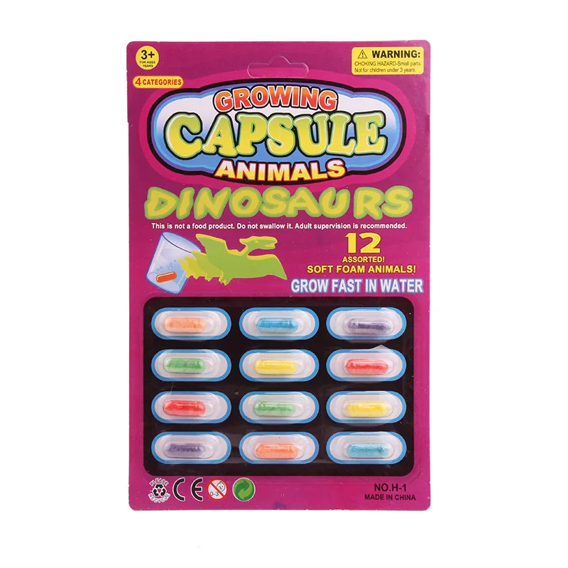 Пенопластовые капсульные игрушки в виде морских животных увеличивающиеся