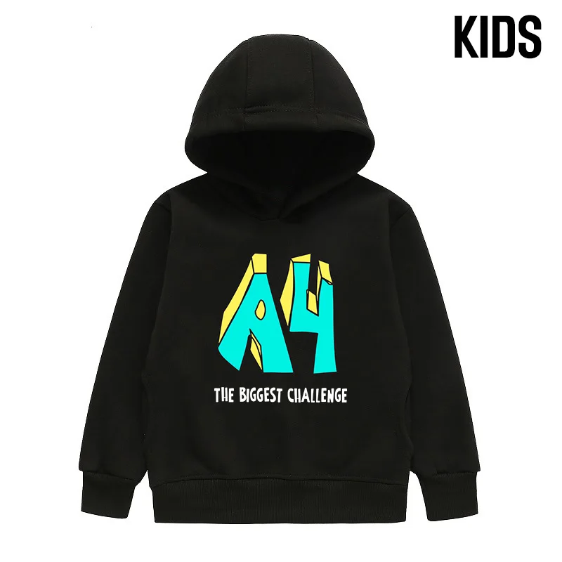

Детская толстовка с капюшоном Merch A4 на весну и осень свитшоты с капюшоном для мальчиков повседневная одежда для родителей и семьи Новые пуло...