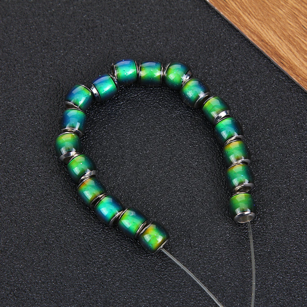 5 шт./лот бусины с изменением температуры настроения большими отверстиями