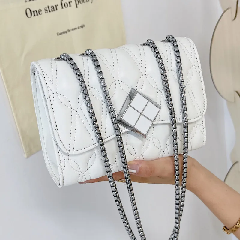 

Швейных ниток узор сумки на плечо на цепочке, стеганая сумка через плечо класса люкс мужская сумка-портфель из натуральной кожи для женщин, ...