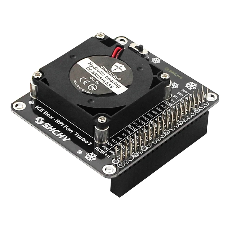 Raspberry Pi 4 GPIO Cooling Fan with LED Light Mini Turbo for RPI Model B/3B+/3B Also | Компьютеры и офис