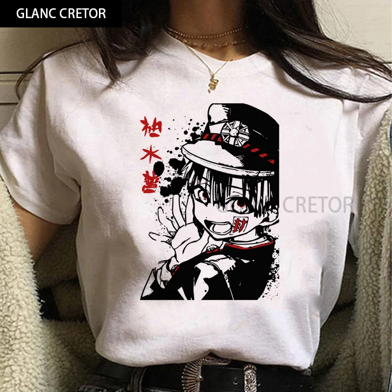 

Japanese Anime Toilet Bound Cartoon Hanako Kun Graphic Tees Harajuku Unisex Tshirt Female T Shirt Women Kawaii Summer Tops