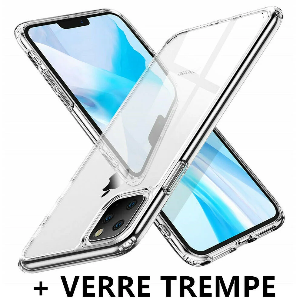 

Antichoc Coque For iPhone 11 Pro [5,8'] + Protection Ectan en Verre trempé