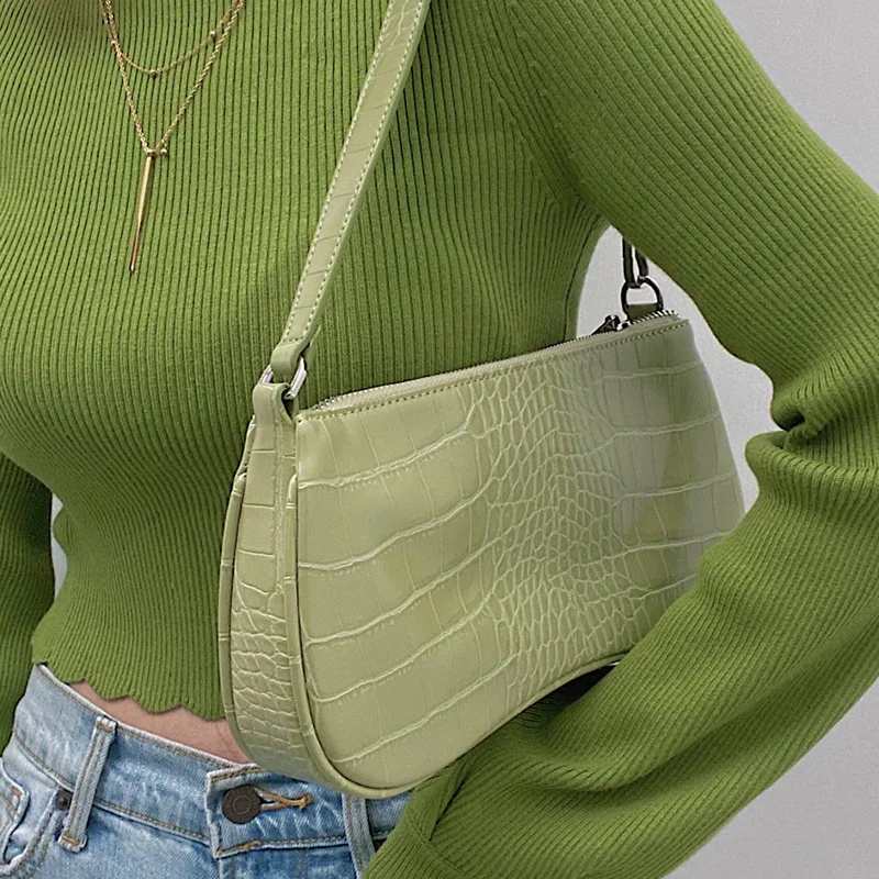 

2021 New Handle Bag Women Retro Handbag High Quality Leather Shoulder Bag Exquisite Female Retro Underarm Bag