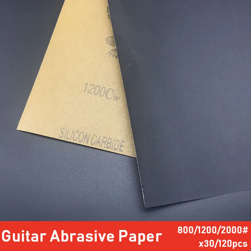 30 шт. гитарный мост гайка и седло гриф матовый вода шлифованный абразивный