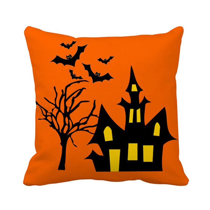 2019 Счастливый Хэллоуин Бросок Наволочка страшная Тыква Ведьма наволочка