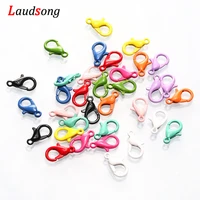 30pcslot colorful stainless steel lobster clasp hooks end clasps connectors for diy jewelry making findings necklace bracelet