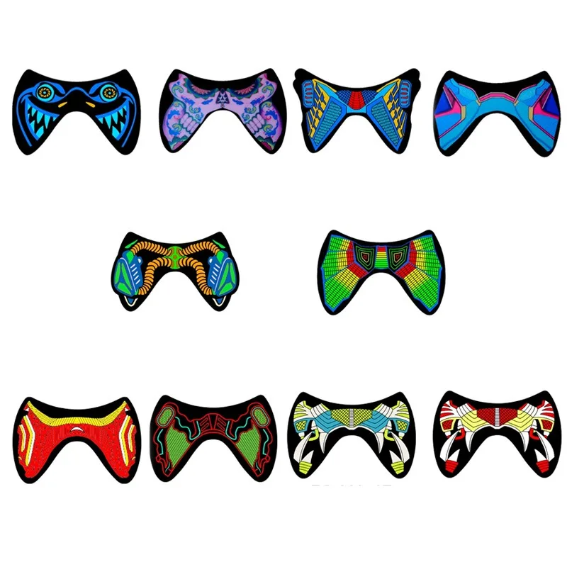 Хэллоуин СВЕТОДИОДНЫЙ маски светодиодный светильник со шнуровкой вечерние