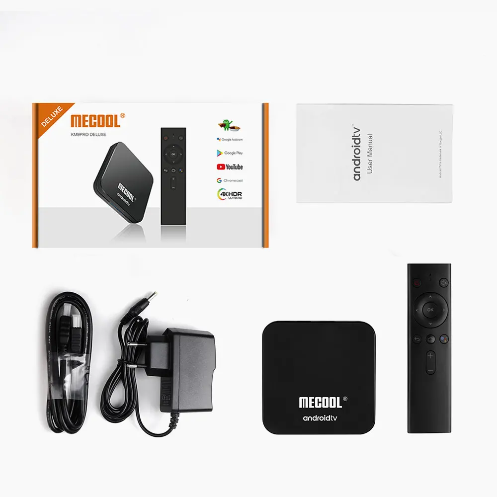 

Mecool KM9 Pro Android 10.0 4K TV Box ATV S905X2 2/4GB 16/32GB 5G WIFI bluetooth Google Certificated 4K Youtube Prime Video