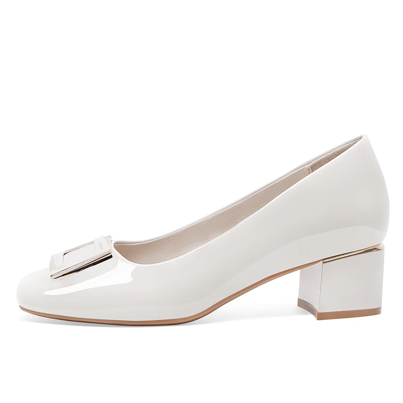 

Туфли женские на толстом каблуке, круглый носок, однотонная водонепроницаемая обувь, на платформе, комплект