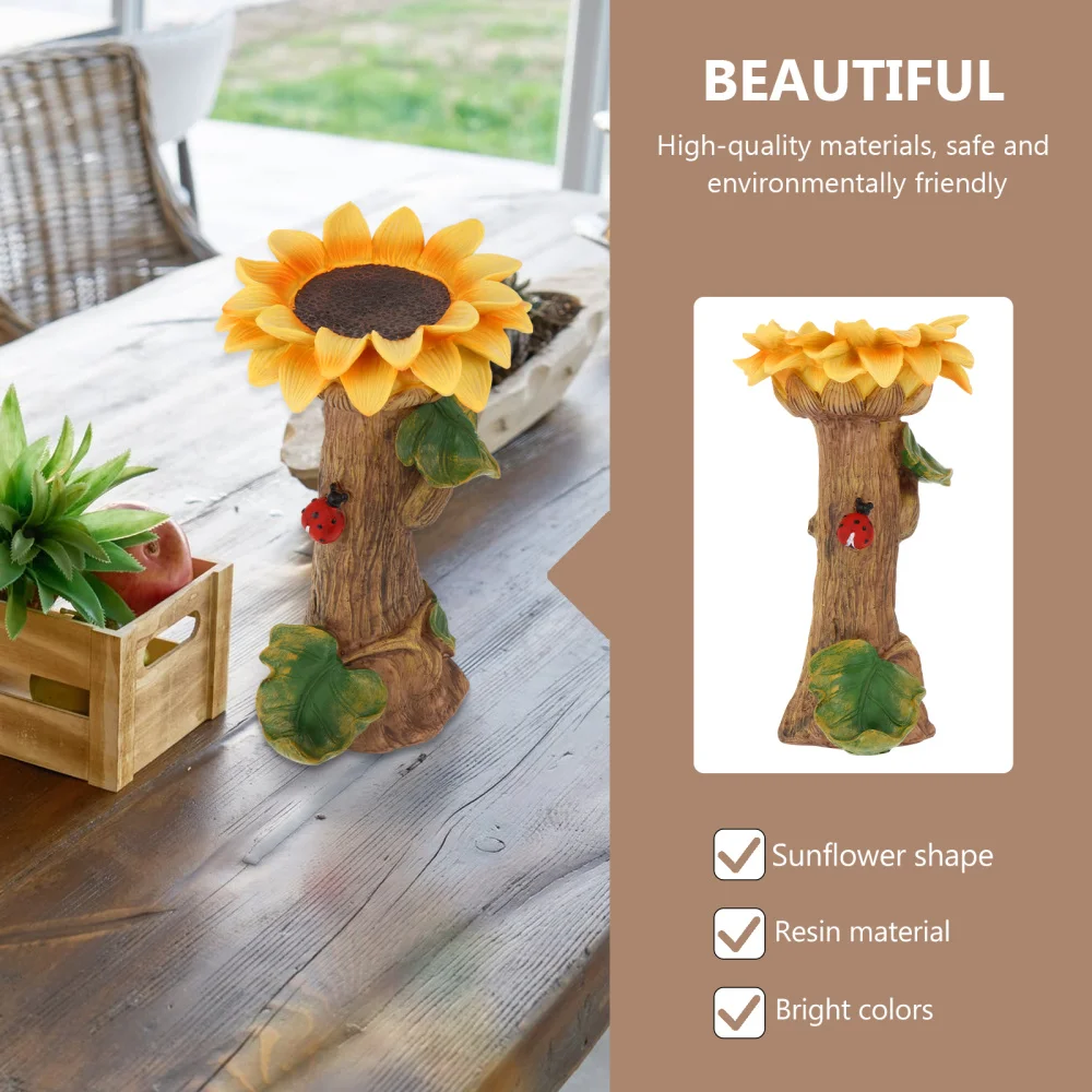 

Resin Sunflower Statue Craft Modern Desktop Decoration Ornament Creative Gift