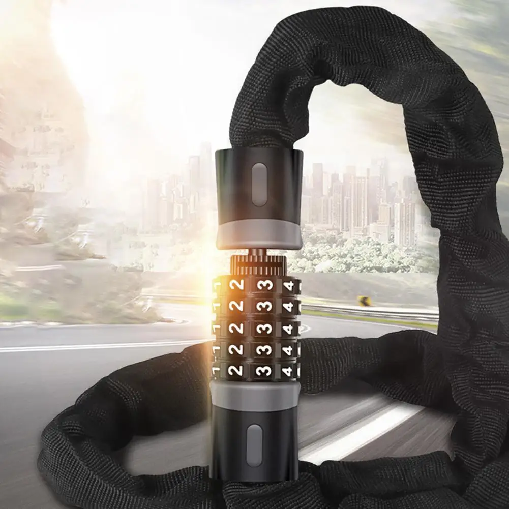 

Кодовый пароль Многофункциональный Легко устанавливаемый БЕСКЛЮЧЕВОЙ замок с 5 номерами цепной замок для велосипеда Аксессуары для велоси...