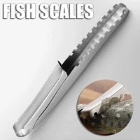 new hot stainless steel fish scale remover serrated sawtooth efficient fish scraper fish cleaning tool for kitchen cooking