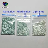free shipping blue color moissanites 1 06 5mm round cut lab grown loose sic moissanites stone for jewelry