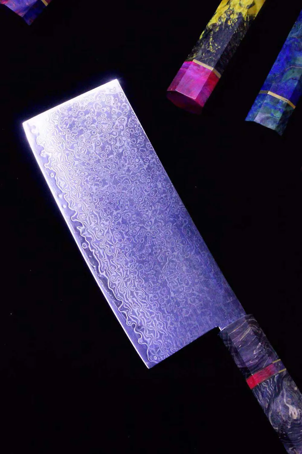 Дамасская сталь, нож повара Nakiri, китайские умные ножи, острый нож для нарезки стейка, кухонный нож, столовые приборы