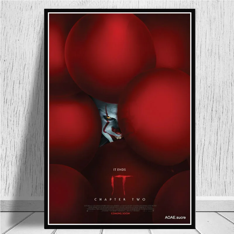 Горячее предложение 2019 фильм ужасов Pennywise картина постер настенные картины для