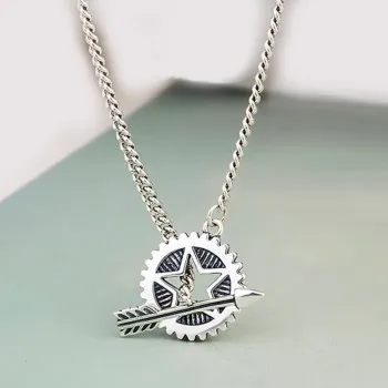 

Star Arrow Necklace Female Korea Punk Five-pointed Star Arrow Clavicle Chain Wholesale Q1301