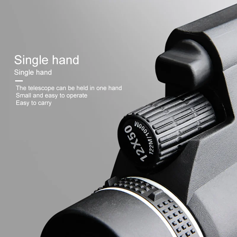 

Portable 12x50 HD Telescope High Power Binocular Military Telescope Night Vision Outdoor Hunting Climbing Photograph Monocular