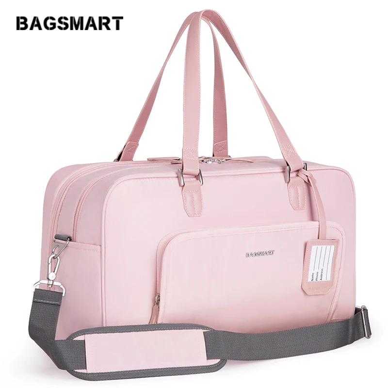 Сумка дафл BAGSMART большая сумка для сна Weekender с сумкой обуви может держать 15 6
