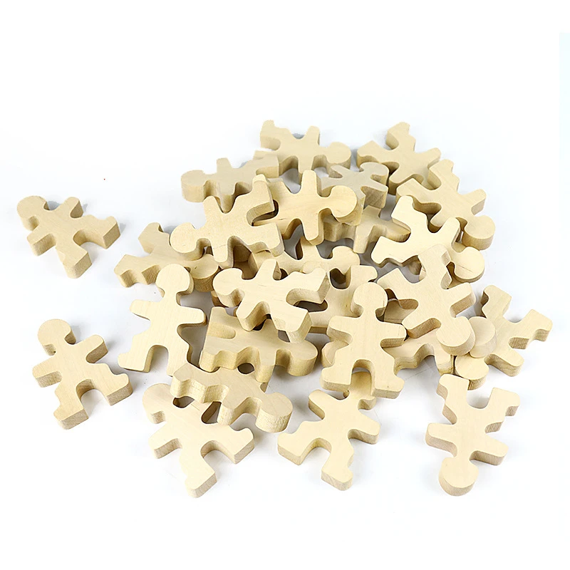 Деревянные человечки игрушки для укладки натуральные деревянные блоки баланса