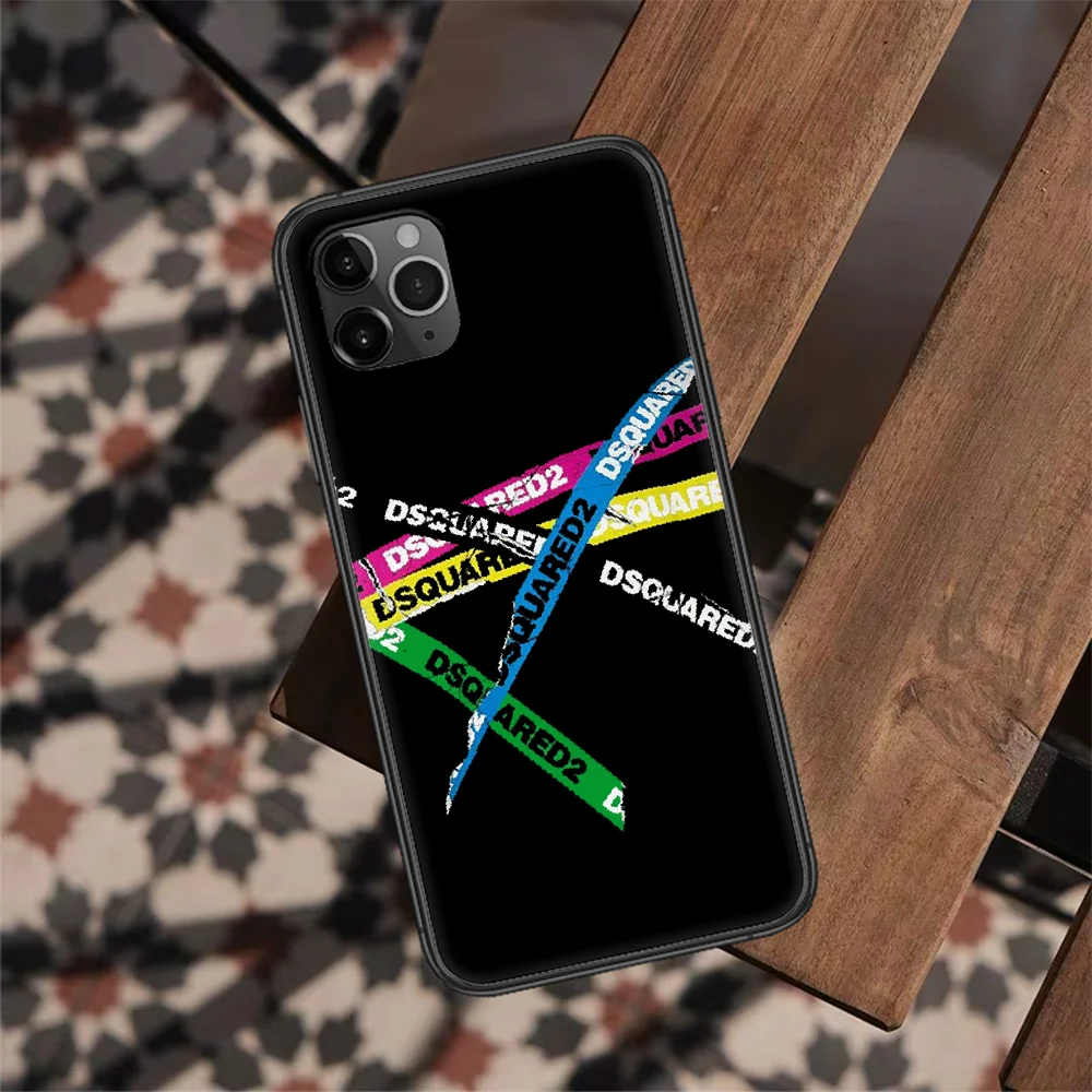 

DSQ2 Italian Fashion Brand D2 Phone Case For Iphone 12 Mini 11 PRO XR X XS MAX 6 6s 7 8 Plus 4 5 5s SE 2020 black Coque Pretty