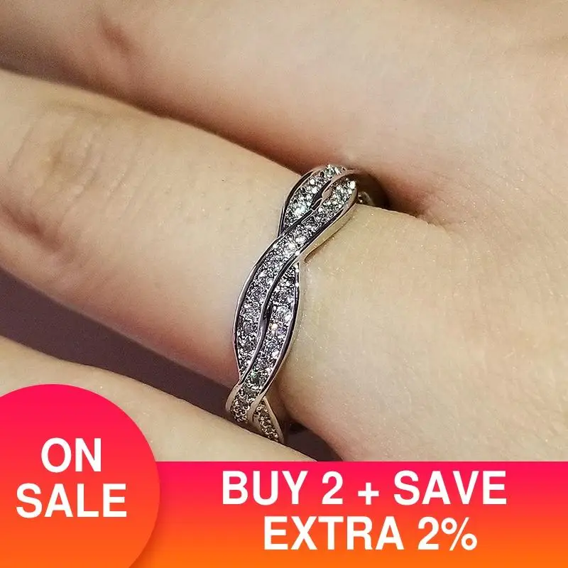 Лидер продаж модное кольцо цвета розового золота и серебра круглое вечности