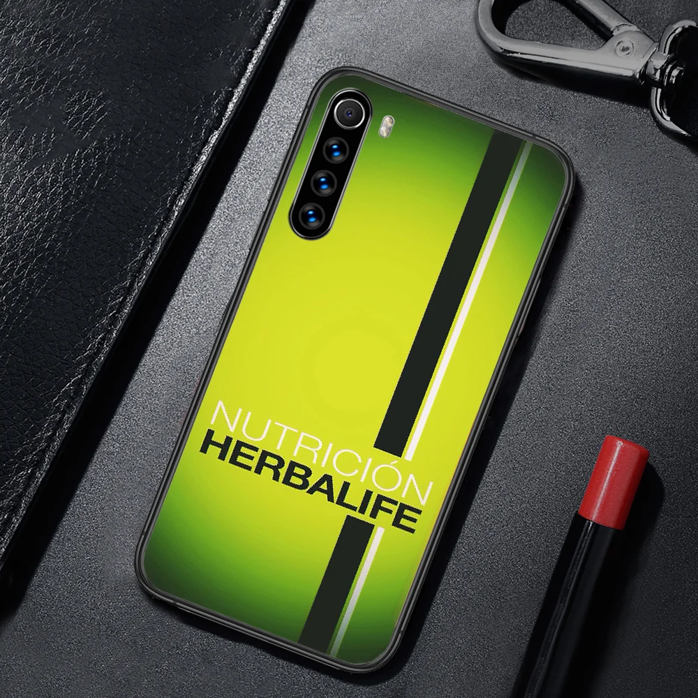 

Herbalifes Phone Case For Xiaomi Redmi Note 7 8 8T 9 9S 4X 7 7A 9A K30 Pro Ultra black Cell Tpu Coque Painting Hoesjes Luxury
