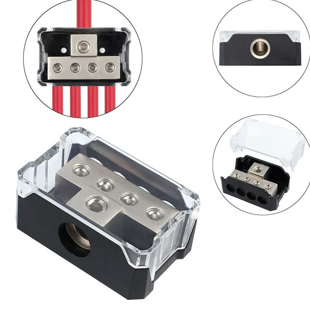 

Car Audio Amplifier Modified Pure One-point Four/one-out Ground Box Automotive Electronic Parts Cable Power Ground Distribution