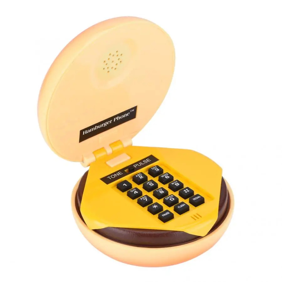 Портативный мини телефон проводной гамбургер/Высокий каблук модель Plug and play