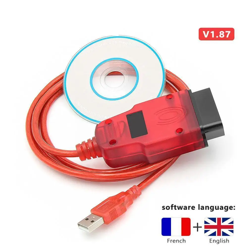 Программатор сброс подушки безопасности Obd 2 Obd2 автомобильный диагностический инструмент Ecm Uch программатор инструмент для Renolink V1.87 Renault Car ...