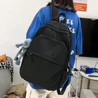 solid color woman backpack large capacity man travel rucksack book bag schoolbag for teenager girl boy large capacity laptop bag