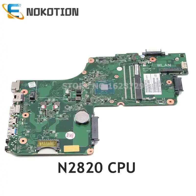 

NOKOTION For TOSHIBA Satellite C55 C55T Laptop Motherboard SR1SG N2820 CPU DDR3 V000325170 DB10BM-6050A2623101-MB-A02
